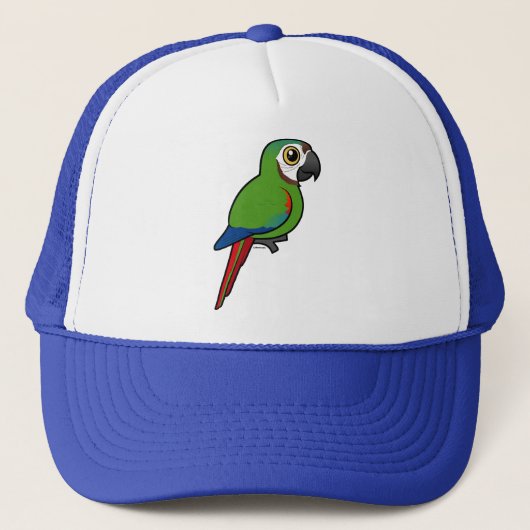 Casquette Birdorable Châtaigne-a affronté l'ara (Devant)