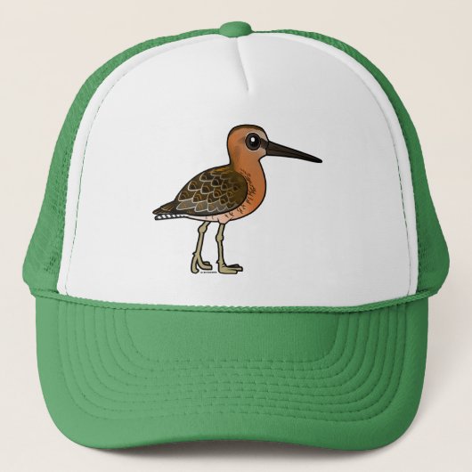 Casquette Birdorable Court-a affiché le Dowitcher (Devant)