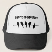 Casquette Birds on a wire - dare to be different (Devant)