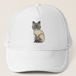 Casquette Birman / Ragdoll Chat Tigré Argenté