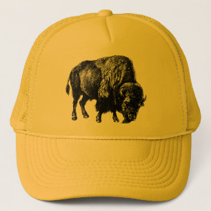 Casquette Bison américain de Buffalo Engraissement de bois 