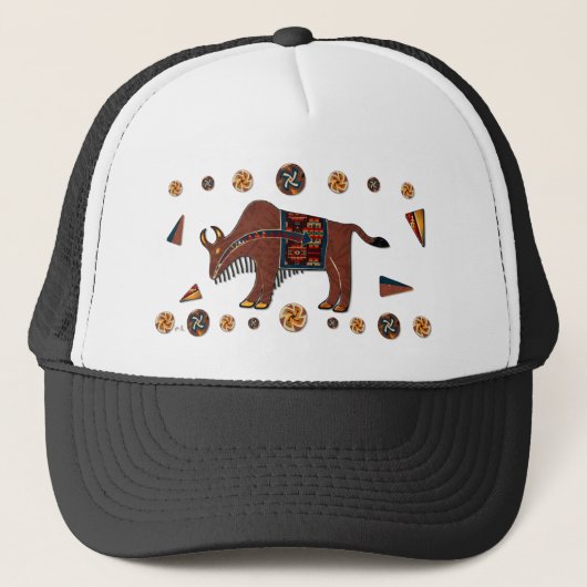 Casquette Bison Americana 3D (Devant)