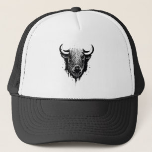 Casquette Bison de Buffalo Nature sauvage Illustration Art