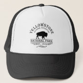Casquette Bison Vintage Parc National de Yellowstone (Devant)