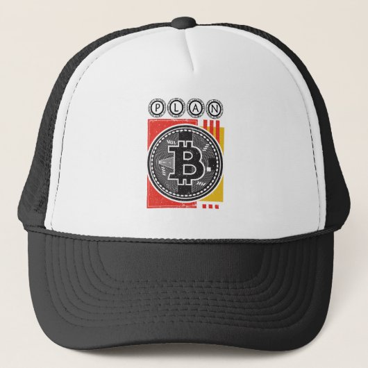 Casquette Bitcoin - Cryptomonnaie - Plan B (Devant)