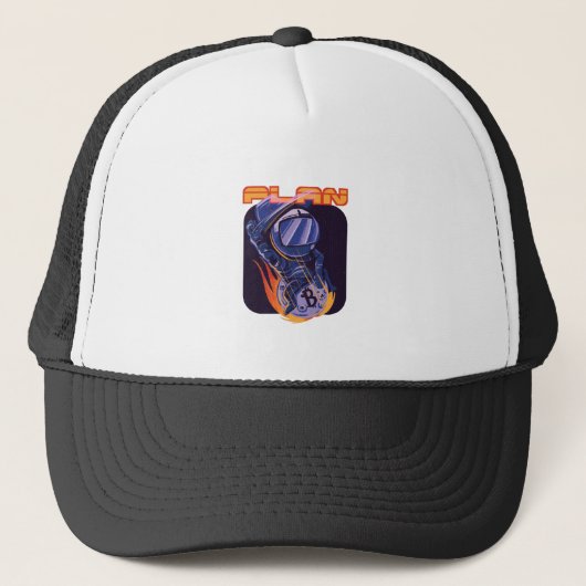 Casquette Bitcoin ; Plan B - Astronaute Crypto (Devant)