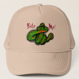 Casquette Bite-Moi ! casquette, morsure de serpent, cadeau d