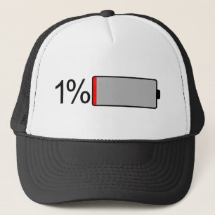 Casquette Bizarre vers le bas jusqu'à 1 % de la batterie lai
