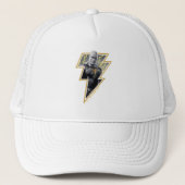 Casquette Black Adam Grey et Gold Lightning Graphic (Devant)