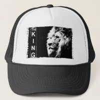 Black Blanc Le Roi Moderne Élégant Pop Art Lion