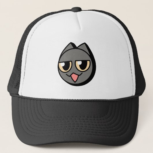 Casquette Black Cartoon Cat (Devant)