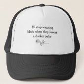 Casquette Black Floral Gothique Bachelorette Party (Devant)