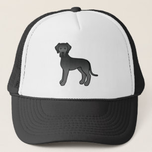 Casquette Black Great Dane mignon chien de dessin