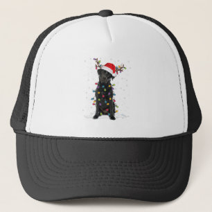 Casquette Black Lab Labrador Christmas Tree Light Pyjama Chi