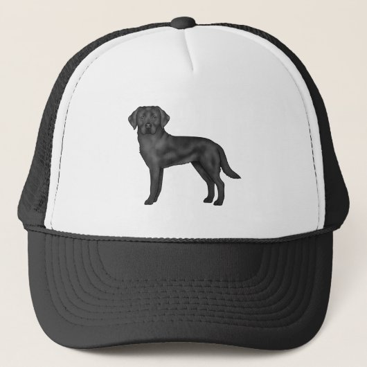 Casquette Black Labrador Retriever Chien Black Lab Dessin (Devant)
