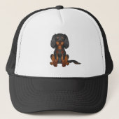 Casquette Black & Tan Cavalier King Charles Spaniel assis (Devant)