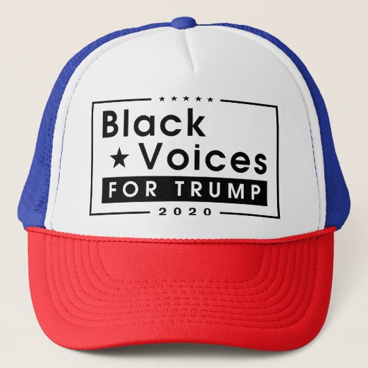 Casquette Black Voices pour Trump 2020 (Devant)