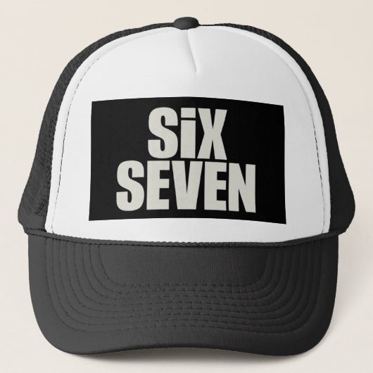 Casquette Blague Six Sept 6 7 Meme drôle (Devant)