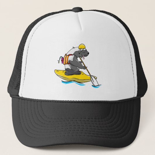 Casquette Blaireau de miel eau blanche kayak (Devant)
