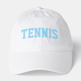 Casquette Blanc Athlétique Texte TENNIS Fond Gris Moderne
