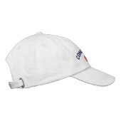 Casquette blanc brodé du Connecticut USA (Droite)