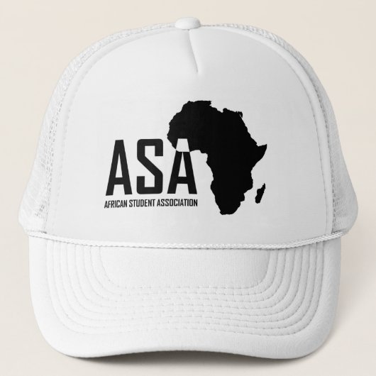 Casquette blanc de camionneur d'asa (Devant)
