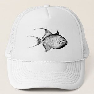 Casquette Blanc hawaïen d'impression de déclencheur