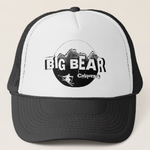 Casquette blanc noir de skieur de Big Bear la