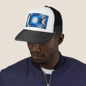 Casquette Bleu atomique (En situation)