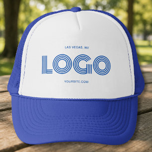 Casquette Bleu clair Moderne Logo Rectangulaire Promo
