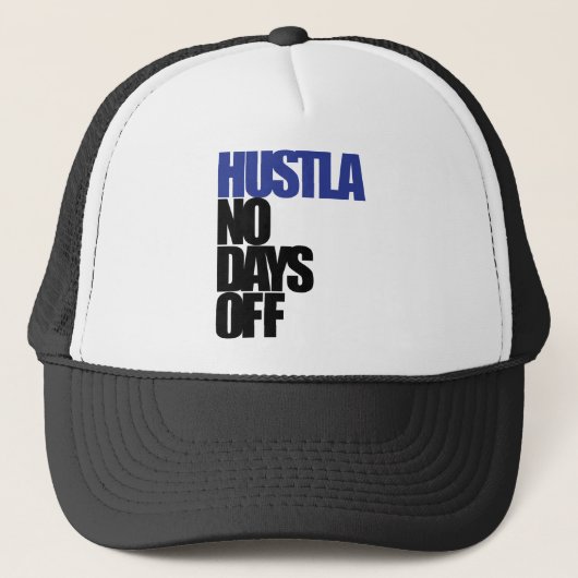 Casquette Bleu de Hustla (Devant)