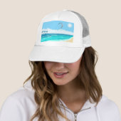 Casquette bleu de Kitesurf (En situation)