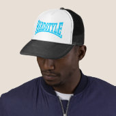 Casquette Bleu de logo de Hardstyle (En situation)