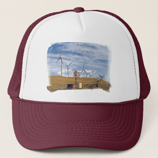 Casquette bleu de vent (Devant)