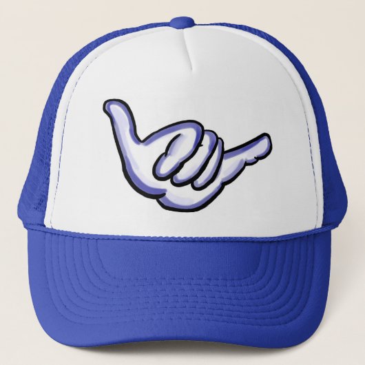 Casquette bleu d'Hawaï de shaka (Devant)