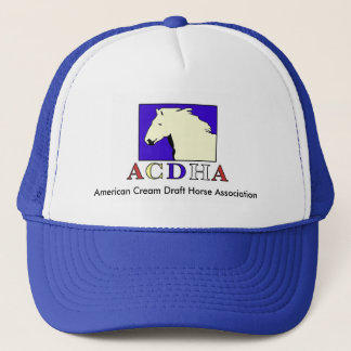 Casquette bleu et blanc de logo moderne d'ACDHA