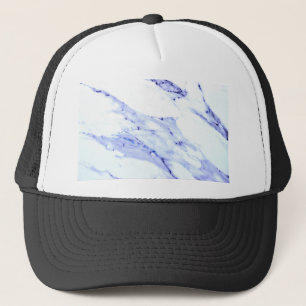 Casquette Bleu et Marbre blanc