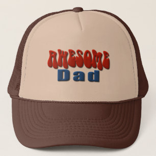 Casquette Bleu et rouge Awesome papa