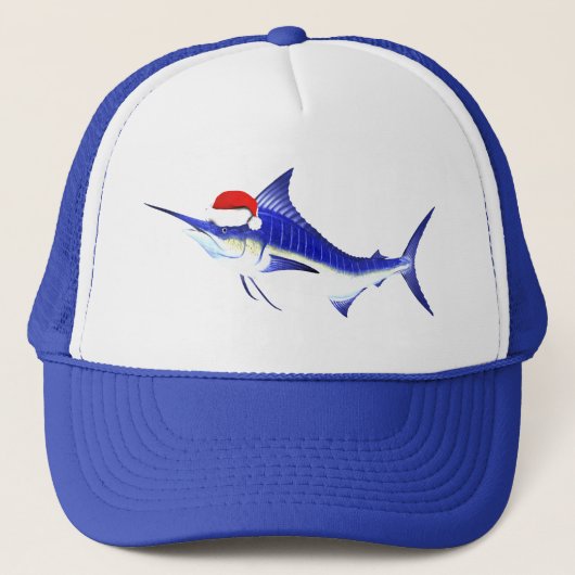 Casquette Bleu Marlin Santa Claus (Devant)