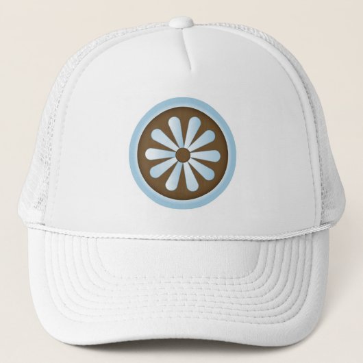 Casquette Bleu marron pastel (Devant)