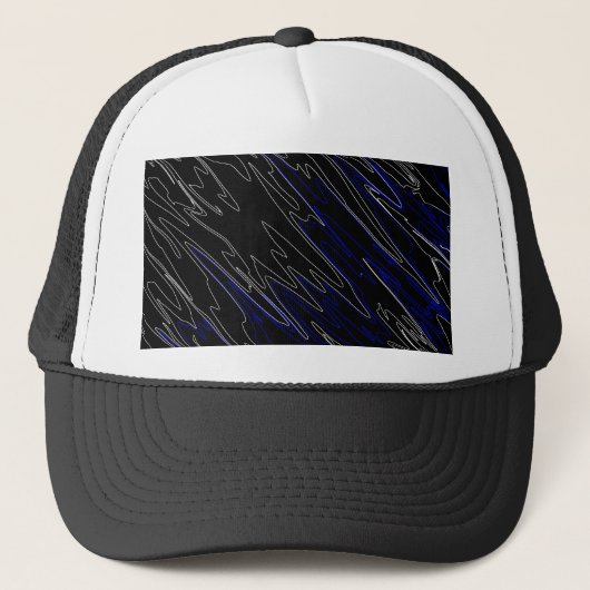 Casquette Bleu noir marbré (Devant)