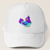 Casquette bleu perroquet (Devant)