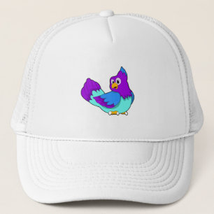 Casquette bleu perroquet