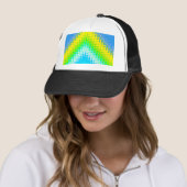 Casquette Bleu Pixelé (En situation)