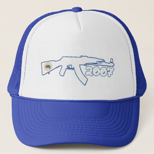Casquette Bleu simple d'AK47 2007 (Devant)