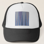 Casquette Bleu, violet, gris Chevron Art Imprimer (Devant)