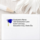 Casquette bleue, Étiquettes de adresse de baskets (En situation)