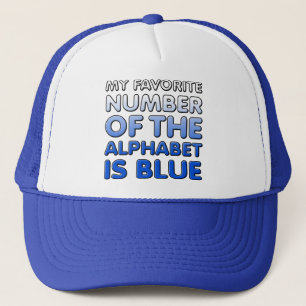 Casquette Bleue Numéro De L'Alphabet Chapeau Drôle