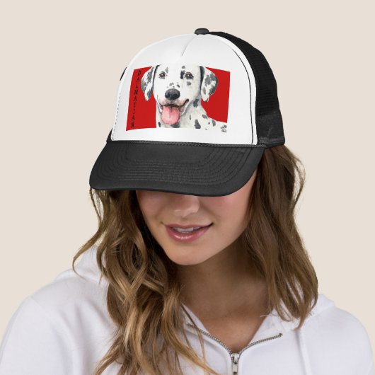 Casquette Bloc de couleur dalmate (En situation)