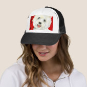 Casquette Bloc de couleur Westie (En situation)